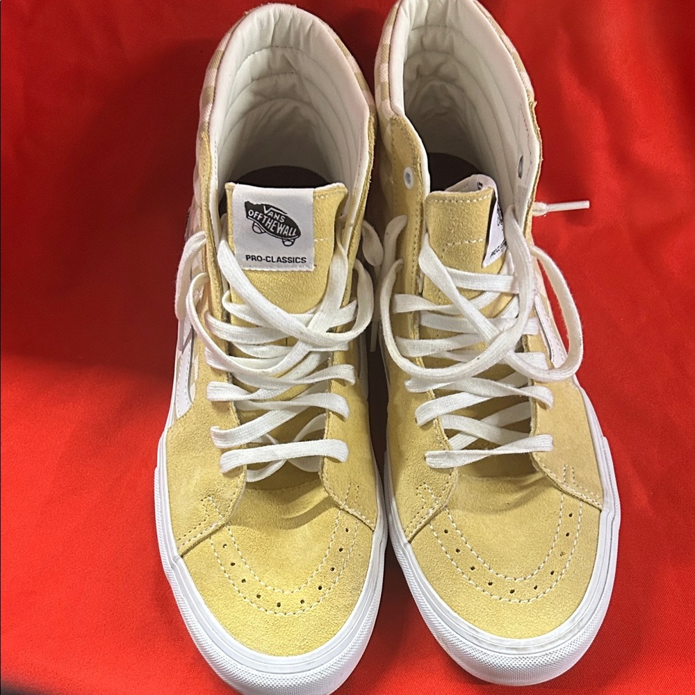 Vans Checkerboard Yellow High-Tops